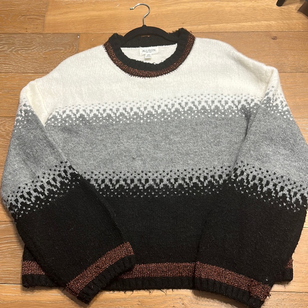 Color block sweater